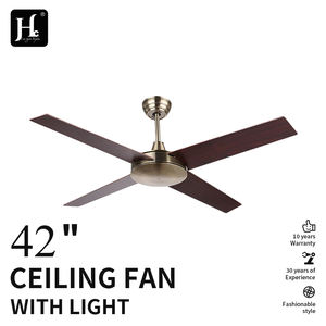 Ventilateur de plafond de style industriel en cuivre pur, fabriqué à Zhongshan, pour la décoration intérieure et extérieure. - Product Image 2