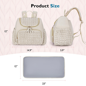 Mochilas de viaje grandes y elegantes para bebés recién nacidos, mochila para mamá para mujeres, bolsa de pañales para bebés con bolsillos aislados - Product Image 2