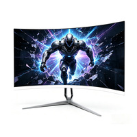 Moniteur incurvé 24 pouces 180 Hz en gros, résolution 1K 1920*1080, moniteurs de jeu pour ordinateurs de bureau, base fixe