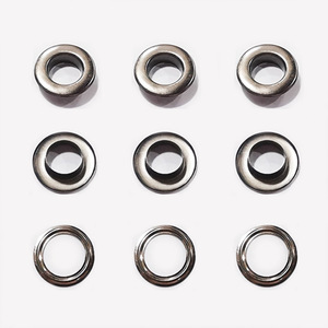 Œillet plat en laiton 3,5-15 mm, anneau de ventilation rond en cuivre et fer pour la décoration de vêtements et sacs - Product Image 4