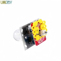LED-Farbiger Metall-Joystick Kristallkugel mit Clip für Münzspielautomaten 1 Jahr Garantie Englisch