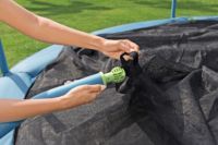 Trampoline d'extérieur pour enfants Bestway 59104 Xtreme Air 3,66 m x 2,78 m en acier galvanisé thermolaqué avec échelle, facile à installer