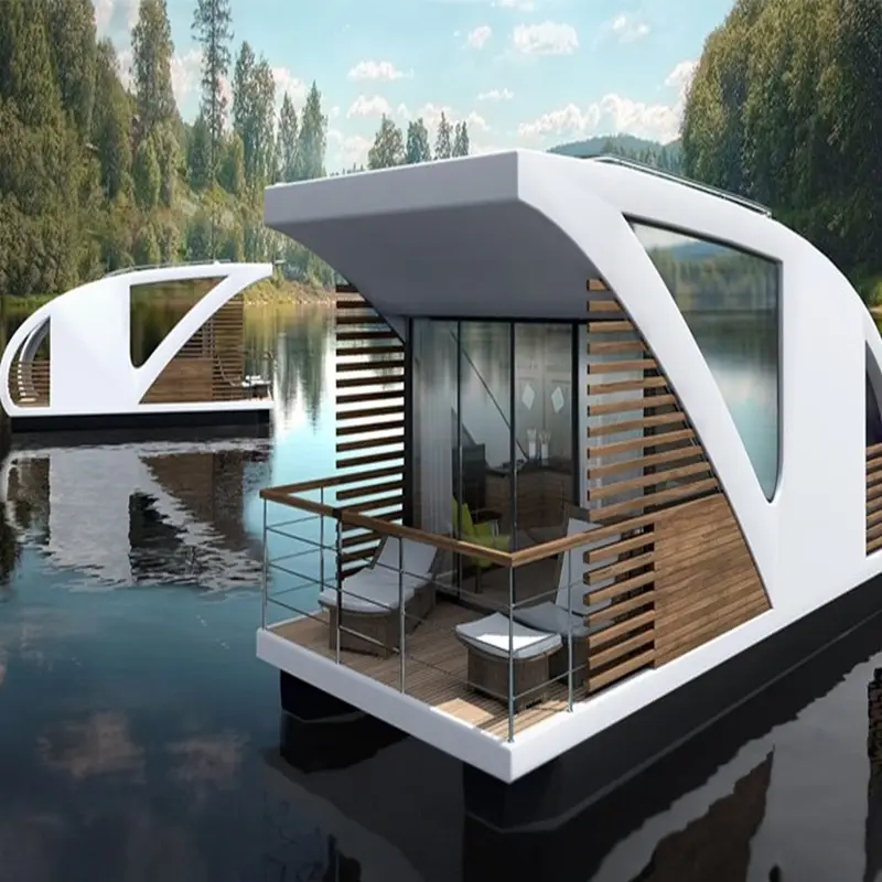 Water House Floating hotel with catamaran apartments