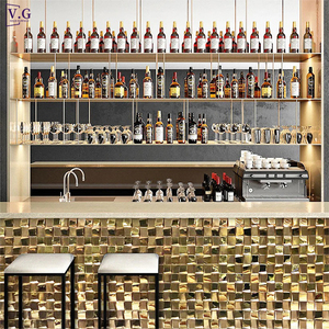 Set Bancone Bar Personalizzato di Nuova Concezione con Mosaico 3D di Alta Qualità per Ristoranti e Bar - Product Image 1