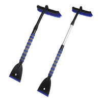 Pelle à neige détachable pour voiture, grattoir à glace d'hiver, brosse à neige, outil de dégivrage de véhicule, pelle à neige en caoutchouc pour voiture