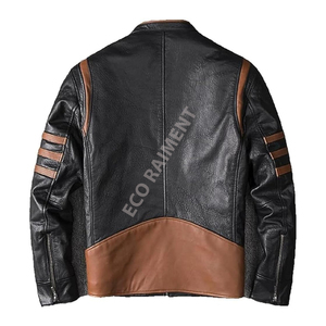 Chaqueta de Cuero de Piel de Vaca para Hombre, de Invierno, Personalizada, al por Mayor, de Alta Venta, Tallas Grandes, con Bolsillos Reversibles y Frente Impermeable Tejido - Product Image 2