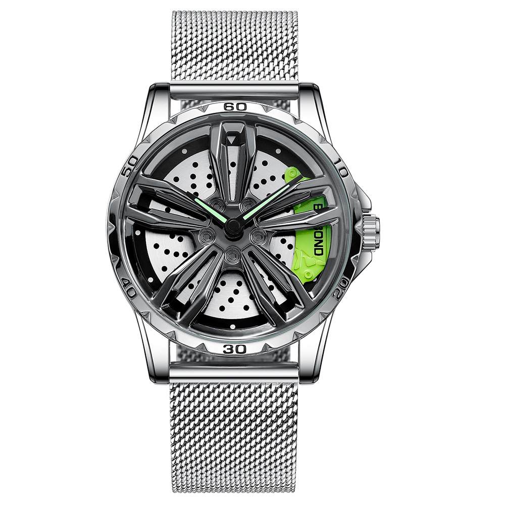 Blanc filet-blanc acier-vert visage