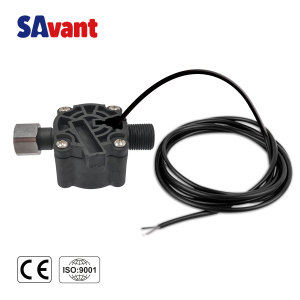 เซ็นเซอร์วัดการไหล SAVANT รุ่น FS-2400, ข้อต่อ BSP ตัวผู้ขนาด 3/8 นิ้ว และน็อตตัวเมียแบบหมุนอิสระ  เซ็นเซอร์วัดการไหลแบบรีดสวิตช์ เซ็นเซอร์วัดการไหลของน้ำ เซ็นเซอร์วัดการไหลแบบกังหัน - Product Image 1