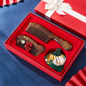 Regalo del Día de la madre, peine de sándalo, lacado en caja de regalo de cumpleaños para mamá, esposa, novia, maestra, abuela o Anciano - Product Image 2