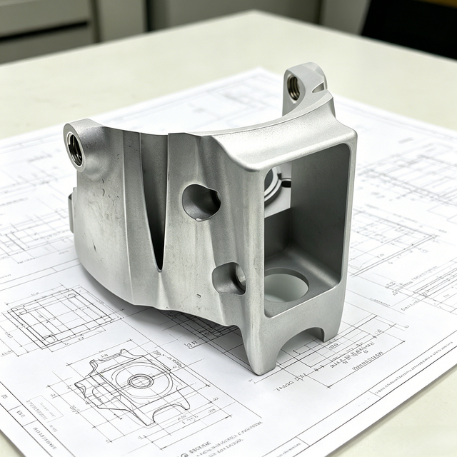 Custom CNC Machined Aluminum Structural Bracket, Precision 5-Axis Milled Industrial Housing Component, OEM Based on Your Drawing
