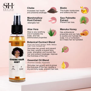 Aceite de Chebe Vegano 100% en Oferta, Mantiene los <span class=keywords><strong>Rizos</strong></span> <span class=keywords><strong>Hidratados</strong></span>, Repara el Cabello Dañado, Nutre Profundamente el Cuero Cabelludo, Desenreda y Refresca en Spray - Product Image 4