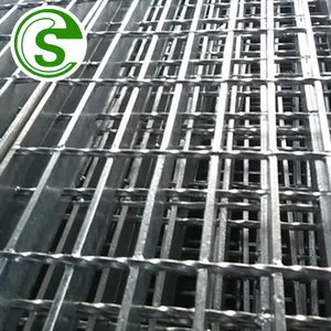 Galvanisierte eingeführte Plattform gerippte nicht behandelte presshalterte Stahl-Auffahrgräten Gitter