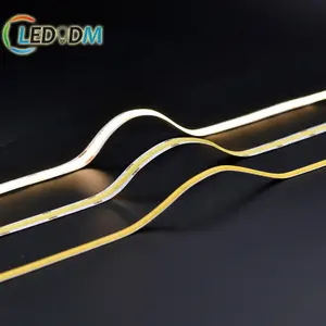 Utra thin 12v 24v flexible cob led strip light IP20 cuttable bendable 10W 12W 3000k 4000k 6500k 8mm cob led strip