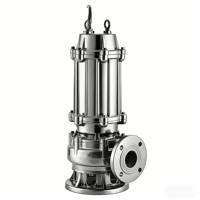 Bomba Sumergible Industrial para Drenaje de Aguas Residuales, Bomba de Elevación de Aguas Residuales con Sello Mecánico de Eje de Acero Inoxidable para Tratamiento de Aguas Residuales