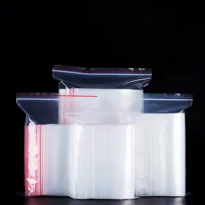 Chất Lượng Cao 16*23Cm 60 Micron Nhựa Zipper Pouch Mật Độ Thấp Polyethylene Zip Lock Bag