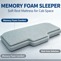 Matelas ergonomique en mousse à mémoire de forme pour cabine de camion, respirant et anti-pression, pour kits intérieurs de cabine de camion longue distance