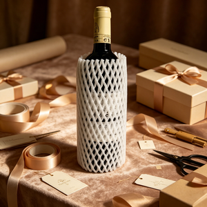 Filet <span class=keywords><strong>de</strong></span> protection en <span class=keywords><strong>mousse</strong></span> EPE pour bouteilles <span class=keywords><strong>de</strong></span> vin, manchon d'emballage antichoc - Product Image 5