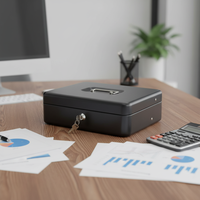 Tiroir-caisse métallique portable grand format à comptage automatique, sécurisé, avec porte-billets, pour une utilisation pratique – Vente directe usine