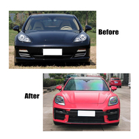 Kit de mise à niveau complet 1:1 pour pare-chocs avant et arrière 971 Turbo, en matériau PP, décoration + protection, installation facile pour Porsche JHBSJ071