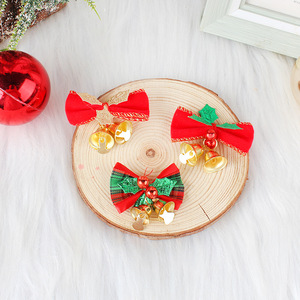 Dekorasi pohon Natal kualitas tinggi gantungan bel Mini ornamen goni busur bel untuk Mall dekoratif - Product Image 3