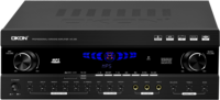 Système audio karaoké haute puissance OKON AK-330 10 pouces avec amplificateur Bluetooth et microphone filaire pour KTV, bar à domicile