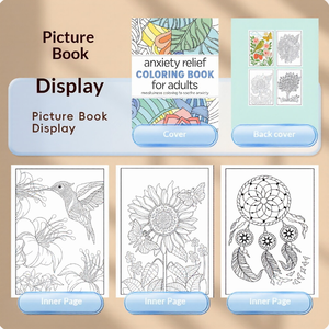 Livre de <span class=keywords><strong>coloriage</strong></span> et de dessin pour adultes de 24 pages pour soulager le stress et la relaxation avec des motifs de mandala, modèle en papier de qualité supérieure - Product Image 2