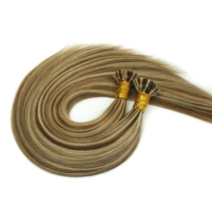 Estensioni dei capelli Pre-incollate di cheratina italiana Remy doppio disegno <span class=keywords><strong>U</strong></span>/V/I/punta piatta estensione dei capelli - Product Image 6