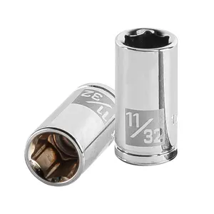 Juego de llaves de vaso de 6 puntas BOX 6 de 11/32 pulgadas, con accionamiento de 1/4 de pulgada, TRUPER - Product Image 1