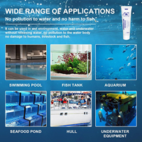 Mastic silicone alimentaire pour aquarium, colle de réparation pour verre, adhésif silicone haute élasticité résistant pour la fabrication d'aquariums
