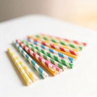 Pailles à boire en papier personnalisées, jetables, de qualité alimentaire, écologiques, biodégradables, non toxiques, recyclables, couleur or, taille personnalisable, résistantes à l'huile