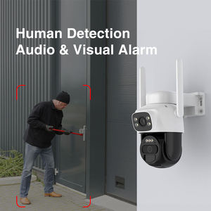 180 độ toàn cảnh IP66 phát hiện cơ thể con người ống kính kép đầy đủ màu sắc âm thanh hai chiều CCTV An Ninh <span class=keywords><strong>Bullet</strong></span> <span class=keywords><strong>IP</strong></span> <span class=keywords><strong>Camera</strong></span> mạng - Product Image 5