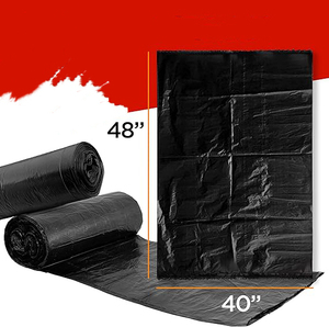 Bolsa resistente de tamaño personalizado, bolsas de basura de 40-45 galones, resistentes (250 unidades), bolsas de basura negras de 39, 40, 42, 45 galones, fabricadas en EE. UU. - Product Image 1