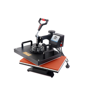 Máquina de prensa de calor 5 en 1 semiautomática con dos tipos de placas calentadoras para camisetas y prendas, 110V/220V, motor, usada, FC5IN1-M 5 en 1 C - Product Image 4