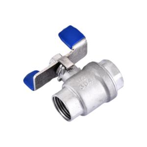วาล์วลูกบอลผีเสื้อแบบสองชิ้นทำจากสแตนเลส304ที่จับท่อน้ำ<span class=keywords><strong>4</strong></span>/6เครื่องมือฮาร์ดแวร์ DN15 - Product Image 1