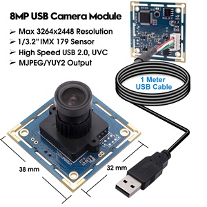 8MP Webcam 3264X2448 IMX179 Industrial Machine Vision Módulo de cámara USB para computadora <span class=keywords><strong>PC</strong></span> Escritorio - Product Image 5