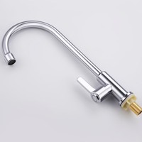 Évier de cuisine en céramique et acier inoxydable à eau froide avec robinet à roulement à billes monotrou pour usage domestique