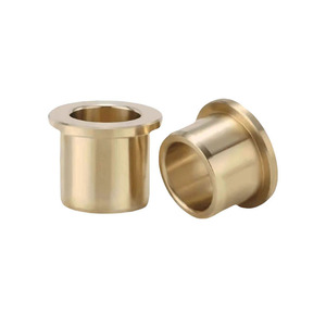 Personnalisé CNC Usinage Bronze Laiton Acier Inoxydable Bride <span class=keywords><strong>Roulement</strong></span> Manchon 6mm 8mm 10mm 12mm 15mm Bride Douille Épaulement Rondelle - Product Image 1