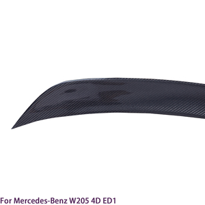 For C-Class W205 4Door Sedan ED1 Style Carbon Fiber <b>Rear</b> <b>Spoiler</b> Trunk Wing 2013-2022 - Product Image 3