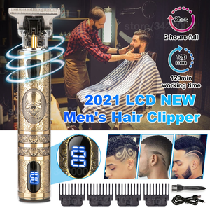 Herramientas Eléctricas Especializadas para Secar el Cabello <span class=keywords><strong>T9</strong></span>, Cuchillas de Acero Inoxidable, Recortadora Eléctrica para Peinar y Tallar el Cabello - Product Image 2
