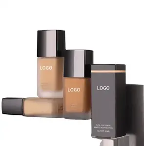 Private Label Liquid Foundation Face Base Soft Light Concealer Brighten Whitening Oil Cream Foundation Makeup