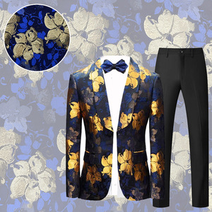 JSK1506 Tela Brocada Jacquard 100% Poliéster con Diseño Floral Popular para Trajes de <span class=keywords><strong>Hombre</strong></span> - Product Image 5