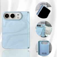 Étui pliable IDEAL neuf avec protection d'écran intégrée, toucher similaire à la peau, résistant aux chocs, pour Apple iPhone Duo