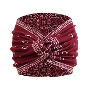 Bandeau pour cheveux à imprimé noix de cajou, sport, course à pied, bohème, lavage du visage, maquillage, bandeau large croisé pour femmes - Product Image 4