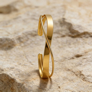 Brazalete de Hierro Electrochapado Estilo Bohemio con Joyería de Boda para Mujer, Anillos de Brazo Ajustables de Geometría Irregular - Product Image 3