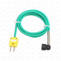 Sensor Termokopel Tipe K J T Film Tipis Pt100 Pt1000 Probe Suhu dengan Steker Termokopel 1200 ℃   Suhu