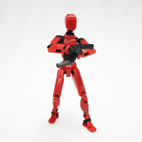 Mainan Figur Aksi 3D Custom yang Dicetak dengan Berbagai Senjata Genggam, Sendi Artikulasi, dan Dapat Dibentuk Berbagai Pose