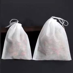 High Quality Non Woven Drawstring Tea <b>Bag</b> Disposable Empty Tea <b>Bag</b> Food Grade Material Coffee Filter <b>Bag</b> - Product Image 5