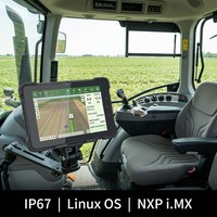 Tableta PC Robusta con Linux de 10.1 Pulgadas para Agricultura Inteligente, NXP I.MX 8M Mini IP67, Computadora Industrial Resistente al Agua para Tractor