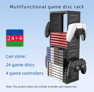 N-Switch Controller Storage Rack Soporte de disco Caja de almacenamiento de <span class=keywords><strong>tarjetas</strong></span> de juego para PS5/Switch/X Box Series S/X - Product Image 2