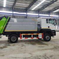 Camion compacteur de déchets 100% électrique de 14 m³ avec batterie de 190,51 kWh, autonomie de plus de 207 km, grande benne de compression des déchets